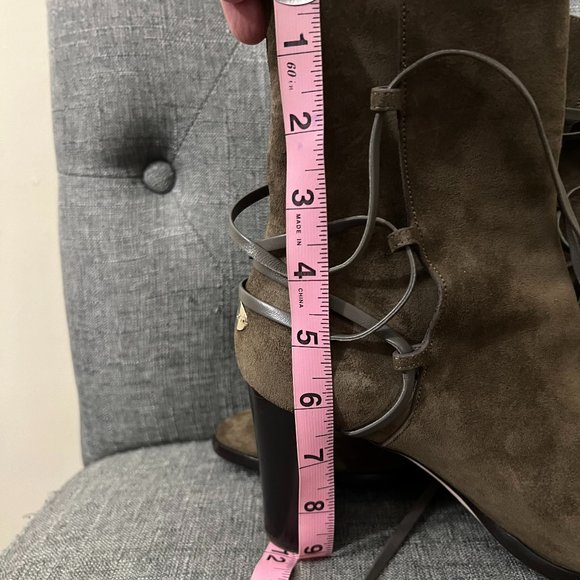 Jimmy Choo "Hampton" olive suede boots - Picture 10 of 12